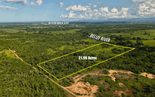 Prime 21.99 Acre Riverfront Property Near Belmopan – Natural Spring, Creek & Fruit Trees
