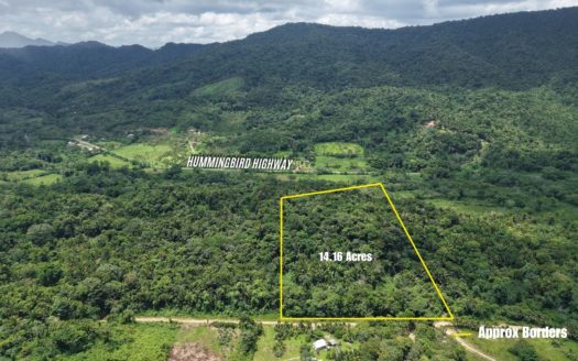 14.16 Acres Riverfront Land with Creek in Valley Community Belize