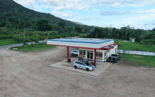 Prime Commercial Gas Station Along Hummingbird Highway